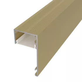  DECO LINE Karnistakaró LED Profil és Mennyezeti Rejtett Világítás, Pezsgő színű, Opál Fedővel (2 méter)