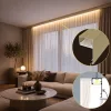 DECO LINE Karnistakaró LED Profil és Mennyezeti Rejtett Világítás, Pezsgő színű, Opál Fedővel (2 méter)