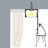 DECO LINE Karnistakaró LED Profil és Mennyezeti Rejtett Világítás, Pezsgő színű, Opál Fedővel (2 méter)