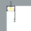 DECO LINE Karnistakaró LED Profil és Mennyezeti Rejtett Világítás, Pezsgő színű, Opál Fedővel (2 méter)