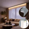 DECO LINE Karnistakaró LED Profil és Mennyezeti Rejtett Világítás, Antracit, Opál Fedővel (2 méter)
