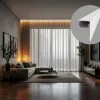 DECO LINE Karnistakaró LED Profil és Mennyezeti Rejtett Világítás, Fehér, Opál Fedővel (2 méter)