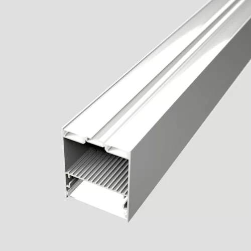 Fehér Függesztett Alumínium LED Profil – Kétirányú Világítás, Rejtett Tápegységgel (2m)