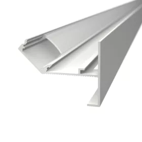 CEIL-EDGE LED profil beépítési metszet: 12,5mm gipszkartonra szerelés és glettelés