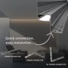 WALL-GLOW ezüst alumínium LED profil gipszkarton mennyezet rejtett világításához és lebegő hatás kialakításához