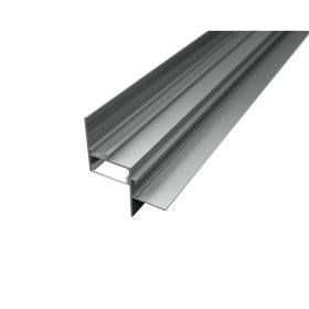 Nappali erős fővilágítással, WALL-GLOW FULL széles profillal és dupla LED szalaggal kialakítva