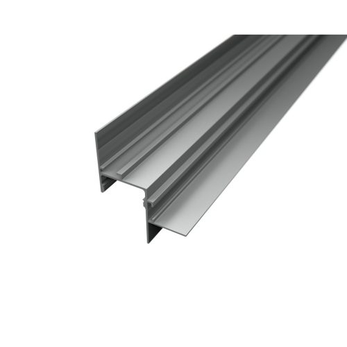 Nappali erős fővilágítással, WALL-GLOW FULL széles profillal és dupla LED szalaggal kialakítva