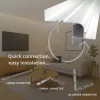 Modern nappali lebegő mennyezettel és peremvilágítással, WALL-GLOW MAXI profillal kialakítva