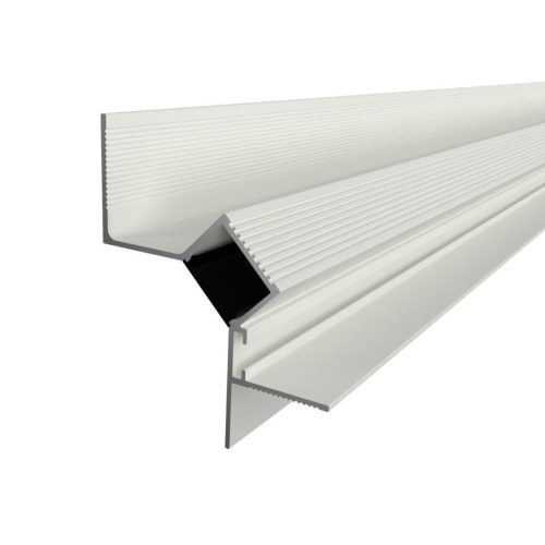 WALL GLOW 45 hófehér alumínium gipszkarton LED profil lebegő mennyezeti falsúroló világításhoz