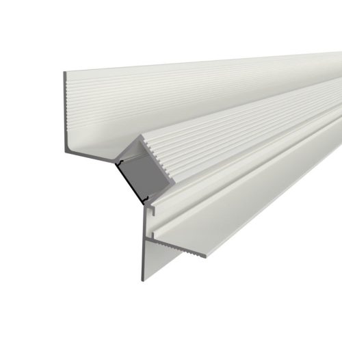 WALL GLOW 45 hófehér alumínium gipszkarton LED profil lebegő mennyezeti falsúroló világításhoz