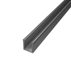 Ultravékony 2 méteres slim ezüst alumínium LED profil 5mm-es szalaghoz