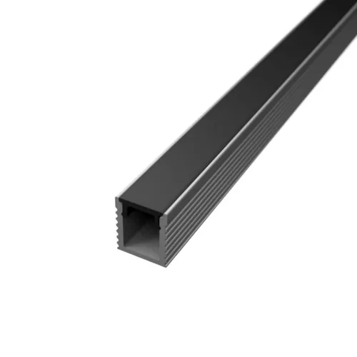 Ultravékony 2 méteres slim ezüst alumínium LED profil 5mm-es szalaghoz