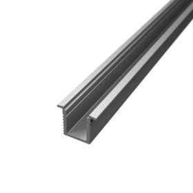 2 méteres SLIM (vékony) beépíthető alumínium LED profil bútorokba és gipszkartonba süllyesztéshez, fedlap nélkül