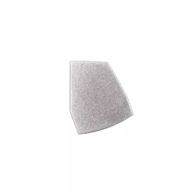 Ezüst színű Jobbos végzáró elem GLASS SHELF LED profilhoz