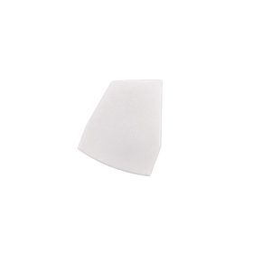 Fehér színű Balos végzáró elem GLASS SHELF LED profilhoz