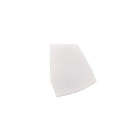 Fehér színű Jobbos végzáró elem GLASS SHELF LED profilhoz