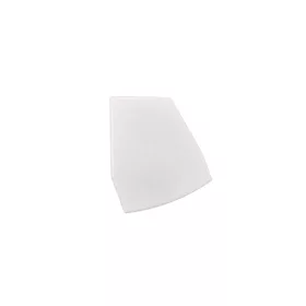 Fehér színű Jobbos végzáró elem GLASS SHELF LED profilhoz