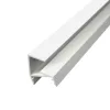 Fehér színű GLASS SHELF LED profil 8mm-es üvegpolcra szerelve