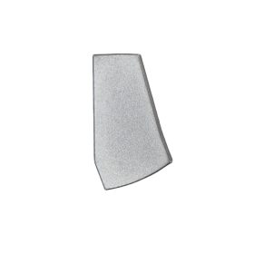 Ezüst színű Jobbos végzáró elem WOODEN SHELF 18mm-es bútorlap LED profilhoz