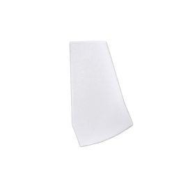 Fehér színű Jobbos végzáró elem WOODEN SHELF 18mm-es bútorlap LED profilhoz