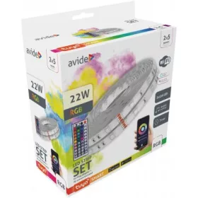   Avide SMART RGB LED szalag szett zene vezérléssel 12V 22W 10m