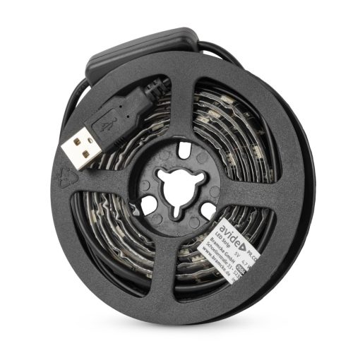 Avide kültéri LED szalag szett 1 méter 5V USB Természetes fehér IP65