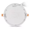Kerek, 12W-os, alumínium LED beépíthető mennyezeti lámpa CCT kapcsolóval és IP44 védettséggel, modern konyhába