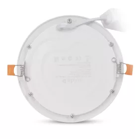 Kerek, 12W-os, alumínium LED beépíthető mennyezeti lámpa CCT kapcsolóval és IP44 védettséggel, modern konyhába