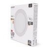 Kerek, 12W-os, alumínium LED beépíthető mennyezeti lámpa CCT kapcsolóval és IP44 védettséggel, modern konyhába