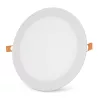 Kerek, 18W-os, alumínium LED beépíthető mennyezeti lámpa CCT kapcsolóval és IP44 védettséggel, modern konyhába