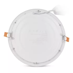 Kerek, 18W-os, alumínium LED beépíthető mennyezeti lámpa CCT kapcsolóval és IP44 védettséggel, modern konyhába
