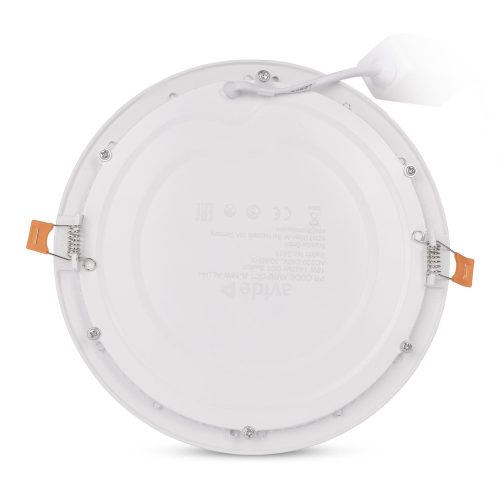 Kerek, 18W-os, alumínium LED beépíthető mennyezeti lámpa CCT kapcsolóval és IP44 védettséggel, modern konyhába