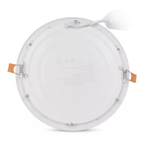 Kerek, 18W-os, alumínium LED beépíthető mennyezeti lámpa CCT kapcsolóval és IP44 védettséggel, modern konyhába