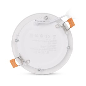 Kerek, 6W-os, alumínium LED beépíthető mennyezeti lámpa CCT kapcsolóval és IP44 védettséggel, modern konyhába