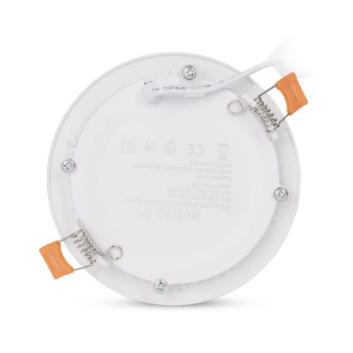 Kerek, 6W-os, alumínium LED beépíthető mennyezeti lámpa CCT kapcsolóval és IP44 védettséggel, modern konyhába