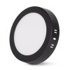 Avide LED Mennyezeti Lámpa 12W, CCT Kapcsolóval, Alumínium, IP44, Fekete
