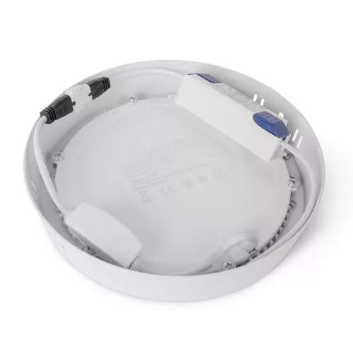 Avide LED Mennyezeti Lámpa 12W, CCT Kapcsolóval, Alumínium, IP44, Fehér
