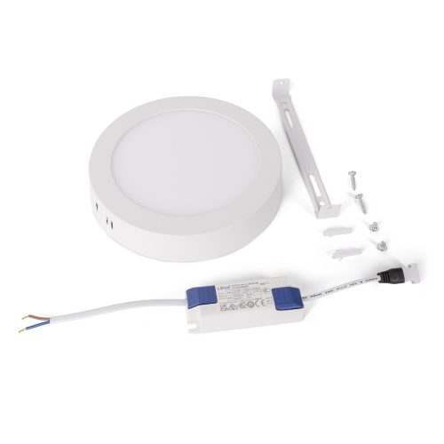 Avide LED Mennyezeti Lámpa 12W, CCT Kapcsolóval, Alumínium, IP44, Fehér