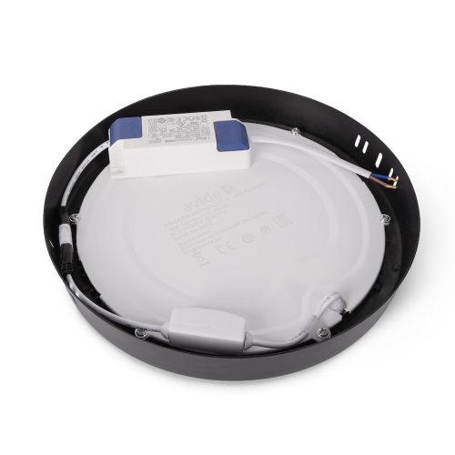 Avide LED Mennyezeti Lámpa 18W, CCT Kapcsolóval, Alumínium, IP44, Fekete