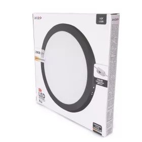   Avide LED Mennyezeti Lámpa 24W, CCT Kapcsolóval, Alumínium, IP44, Fekete