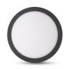 Avide LED Mennyezeti Lámpa 24W, CCT Kapcsolóval, Alumínium, IP44, Fekete
