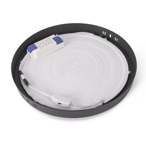 Avide LED Mennyezeti Lámpa 24W, CCT Kapcsolóval, Alumínium, IP44, Fekete