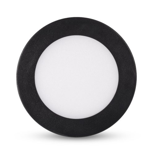 Avide LED Mennyezeti Lámpa 6W, CCT Kapcsolóval, Alumínium, IP44, Fekete