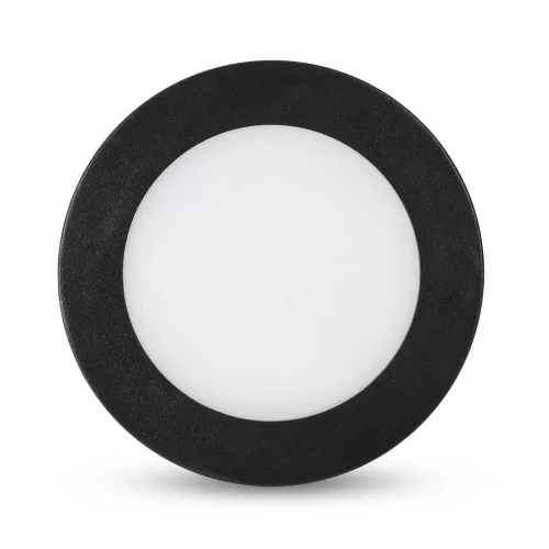 Avide LED Mennyezeti Lámpa 6W, CCT Kapcsolóval, Alumínium, IP44, Fekete