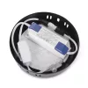 Avide LED Mennyezeti Lámpa 6W, CCT Kapcsolóval, Alumínium, IP44, Fekete