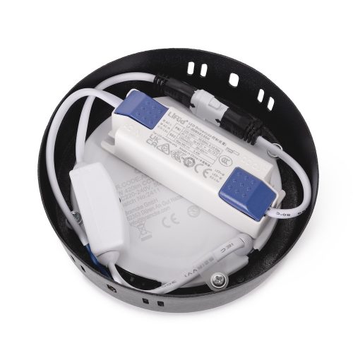 Avide LED Mennyezeti Lámpa 6W, CCT Kapcsolóval, Alumínium, IP44, Fekete