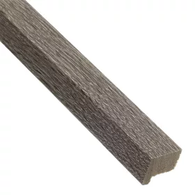   Záróelem fa hatású hangszigetelő filc lamella falburkolathoz (260cmx2cmx1,5 cm) - szürke tölgy