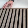 Záróelem fa hatású hangszigetelő filc lamella falburkolathoz (260cmx2cmx1,5 cm) - szürke tölgy