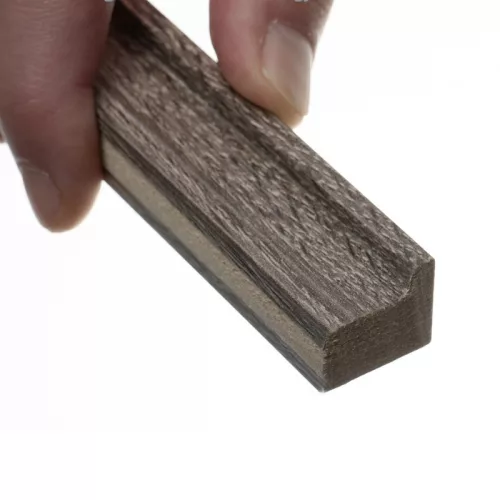 Záróelem fa hatású hangszigetelő filc lamella falburkolathoz (260cmx2cmx1,5 cm) - szürke tölgy