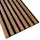 Fa hatású lamella falburkolat, hangszigetelő filc hátlappal (260cmx30cmx1,7 cm) - bronz tölgy+fekete